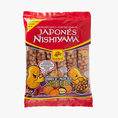 De La Rosa Japanese Peanuts packaging showcases premium on-the-go snack.