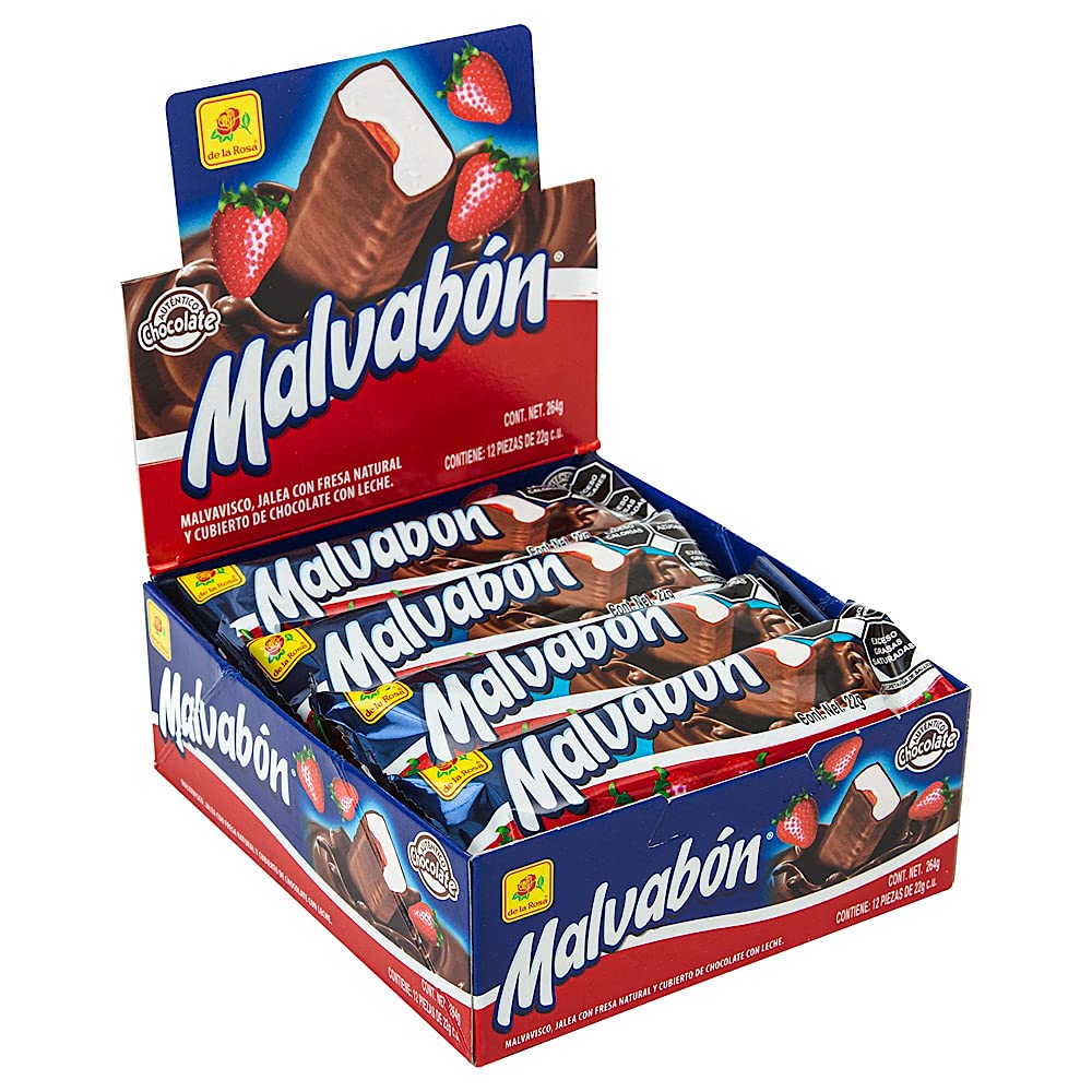 De La Rosa Malvabon marshmallow with chocolate piece, ideal quick treat for a busy day