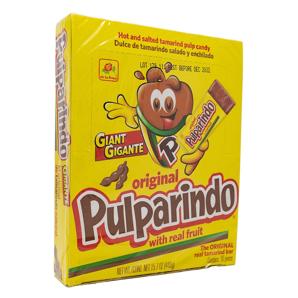 De la Rosa Pulparindo giant original wrap shows convenient individually wrapped candies.