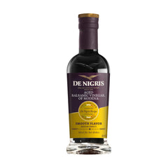 De Nigris Modena balsamic vinegar bottle ready for finishing sauces.