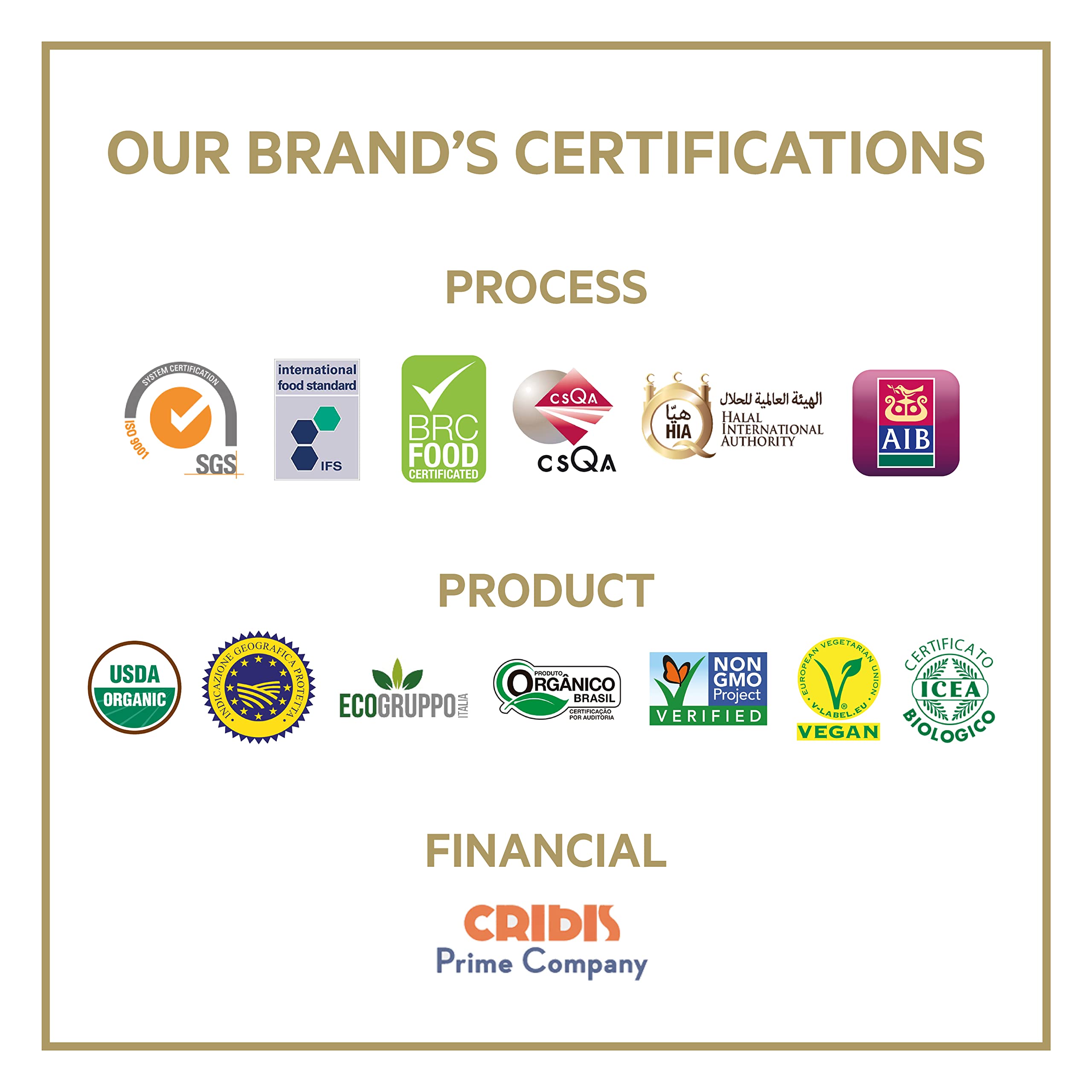 De Nigris IGP certification seal reinforcing trusted balsamic quality in meals.