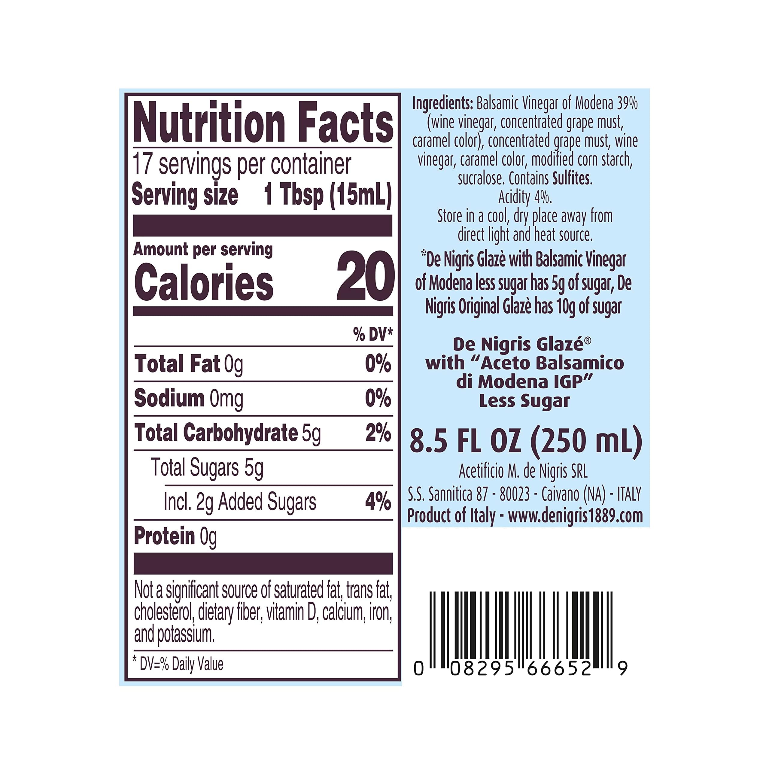 De Nigris Modena balsamic glaze label highlights IGP authenticity and tradition.