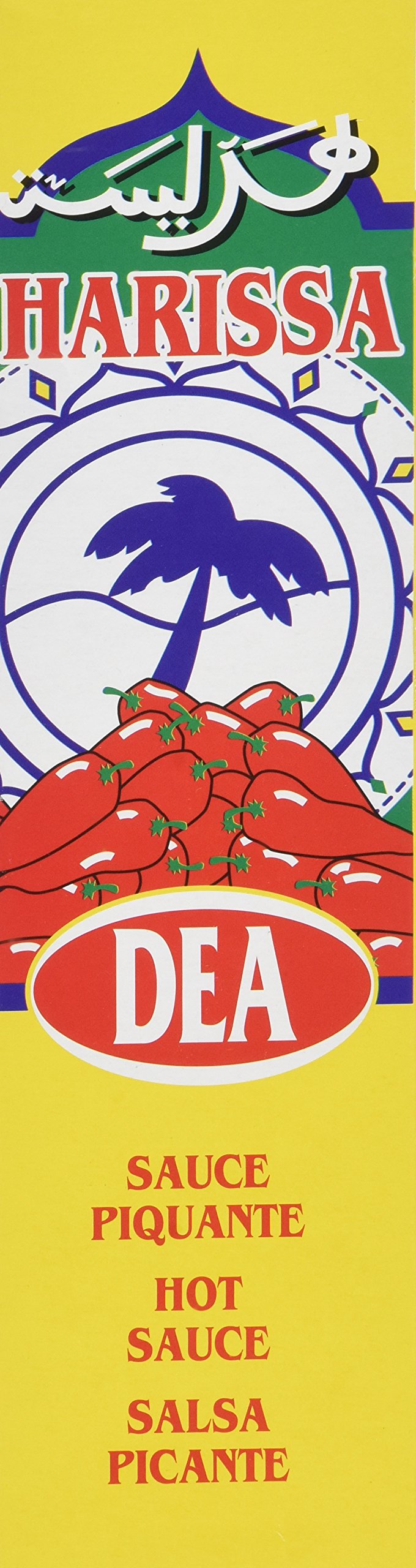 Dea Harissa bottle front view for bold flavor in stews and couscous.
