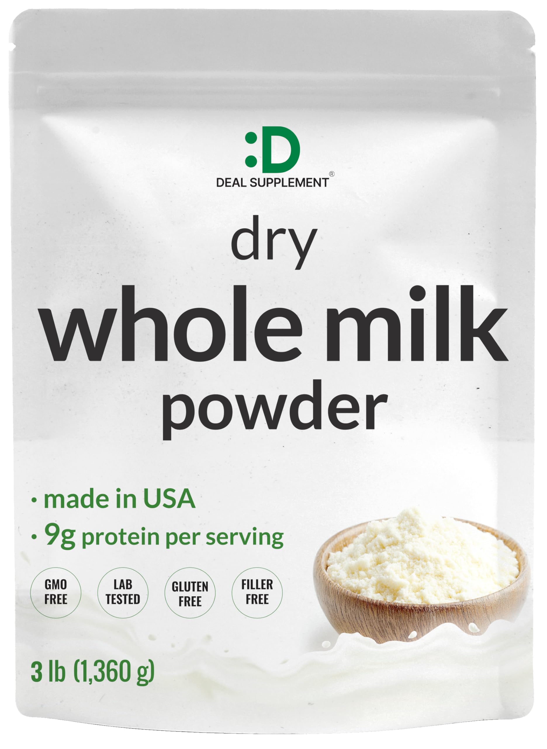 DEAL SUPPLEMENT dry whole milk powder pouch ideal for baking.