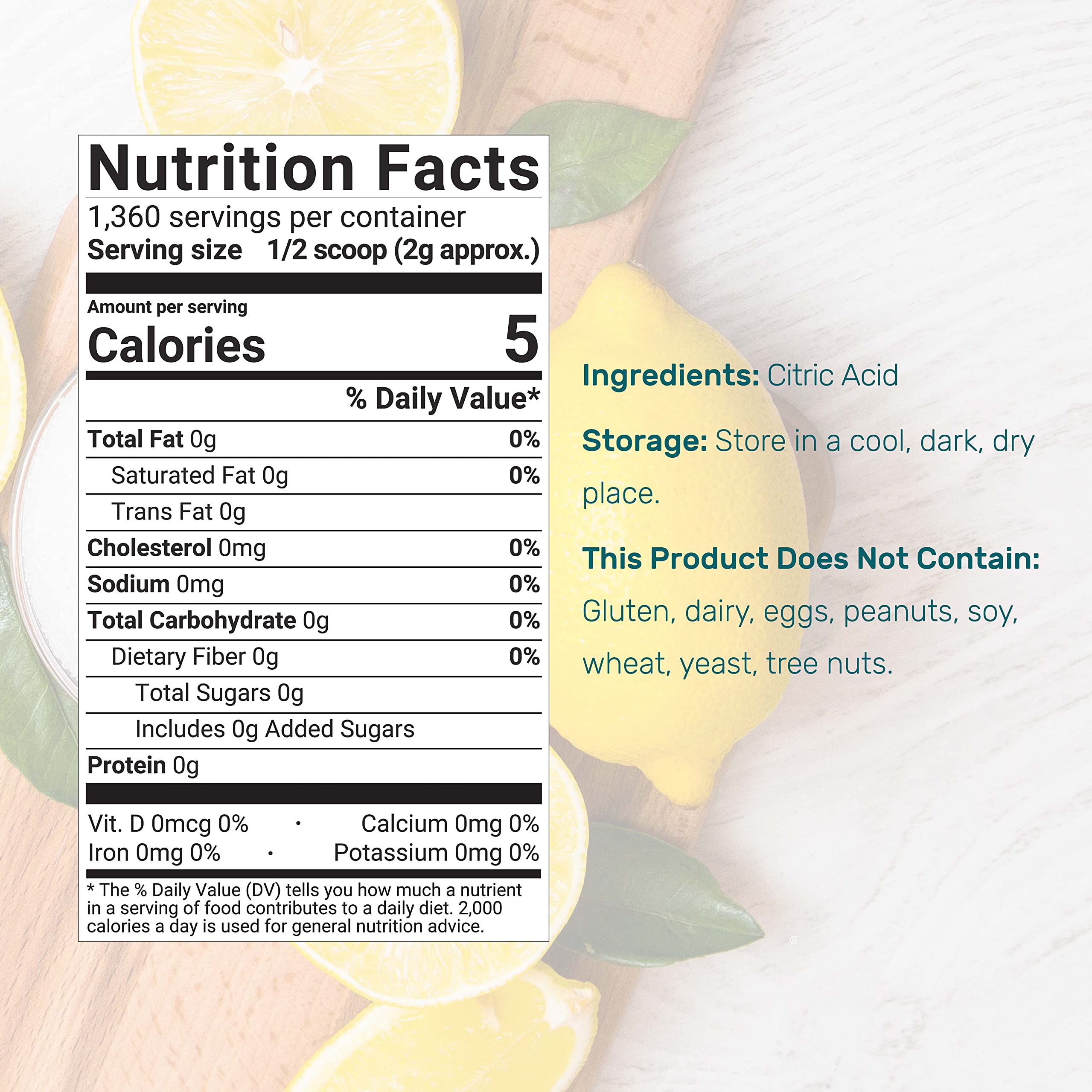 DEAL SUPPLEMENT Fine granules dissolve quickly for flavorful, natural sourness and baking