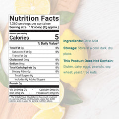 DEAL SUPPLEMENT Fine granules dissolve quickly for flavorful, natural sourness and baking