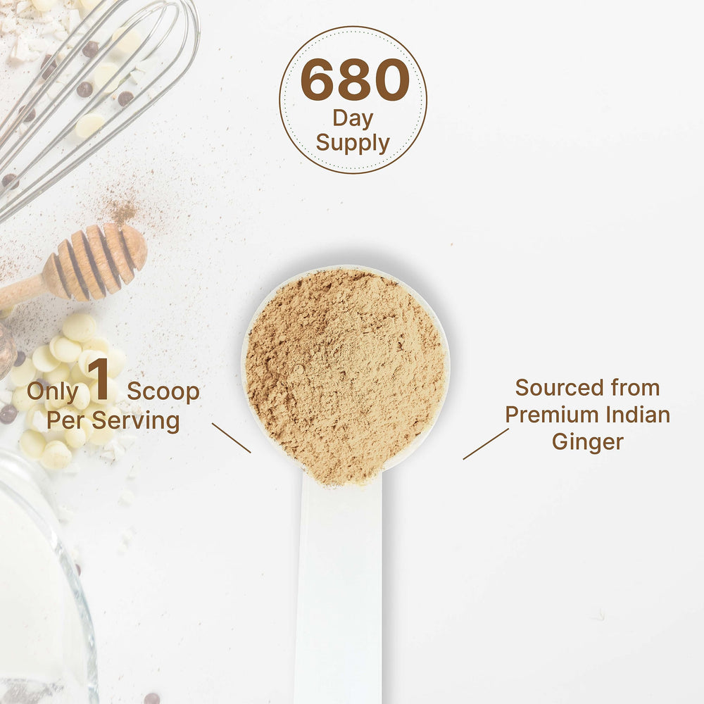 DEAL SUPPLEMENT ginger powder suitable for baking and cooking with a convenient scoop.