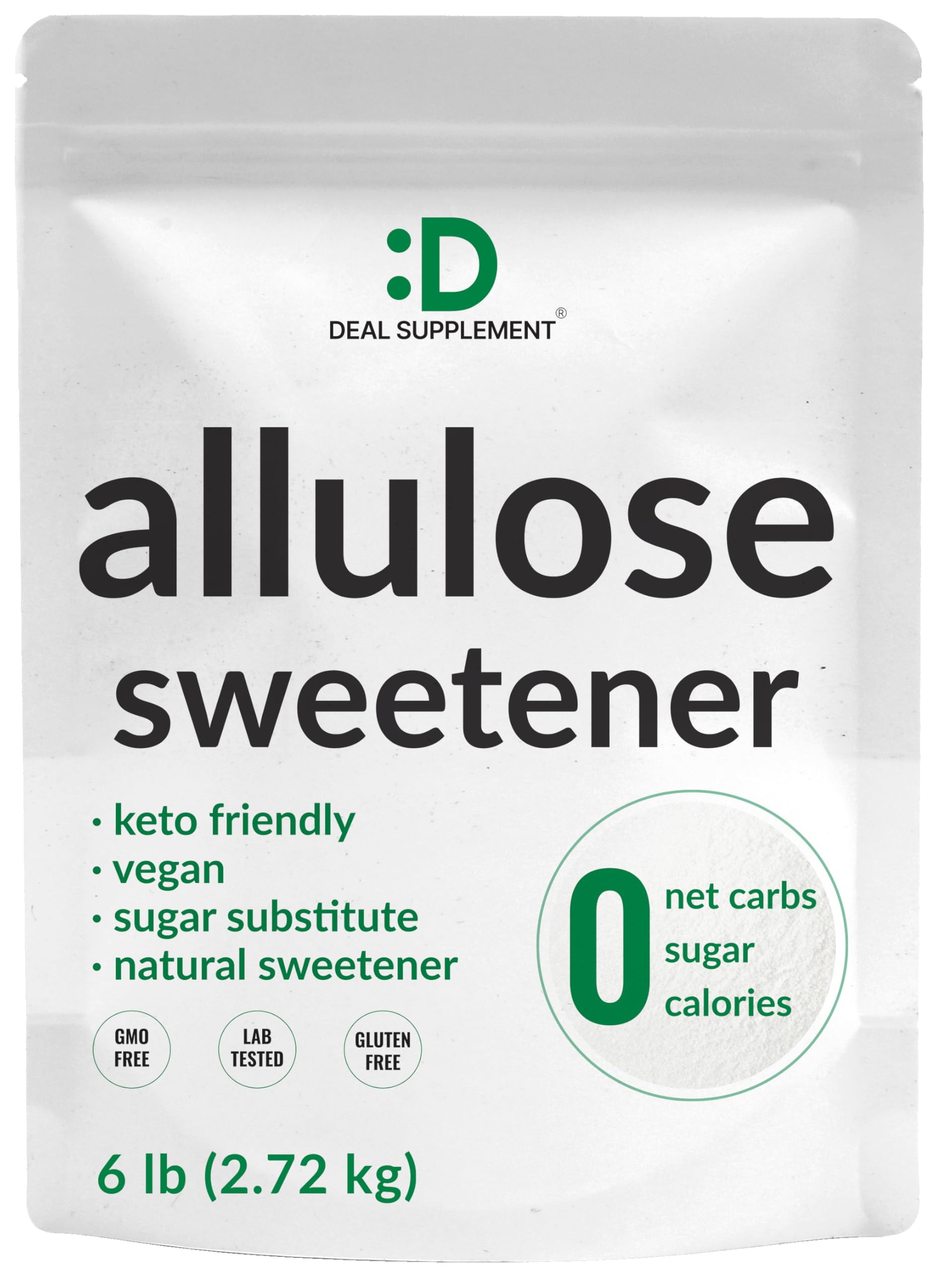 DEAL SUPPLEMENT Allulose bulk 6lb pack for keto cooking and baking.