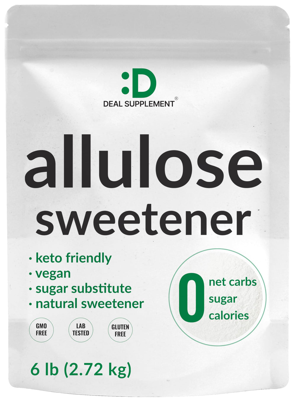DEAL SUPPLEMENT Allulose bulk 6lb pack for keto cooking and baking.