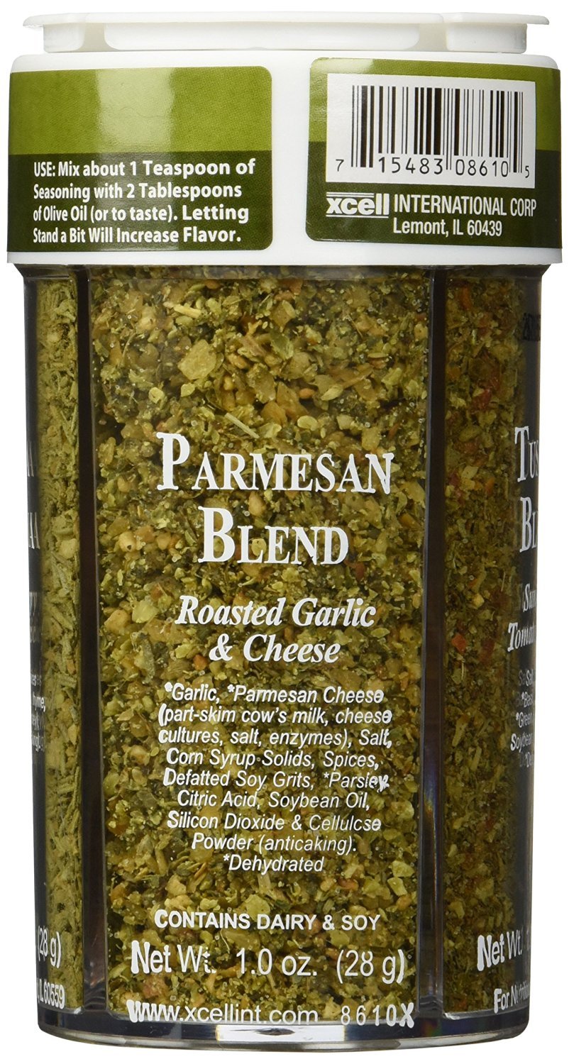 Dean Jacob's Parmesan Blend enhances roasted garlic and cheese dipping