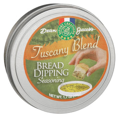 Dean Jacob's Tuscany Blend Bread Dipping Seasoning ready to mix with olive oil for dipping bread