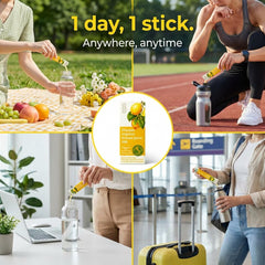 Dear Recipe lemon juice stick in water highlighting mixing use