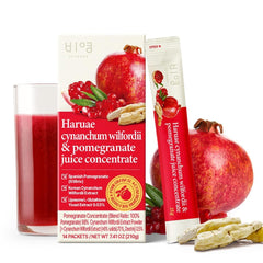 Dear Recipe Pomegranate Sticks inside box showcasing convenient packs.