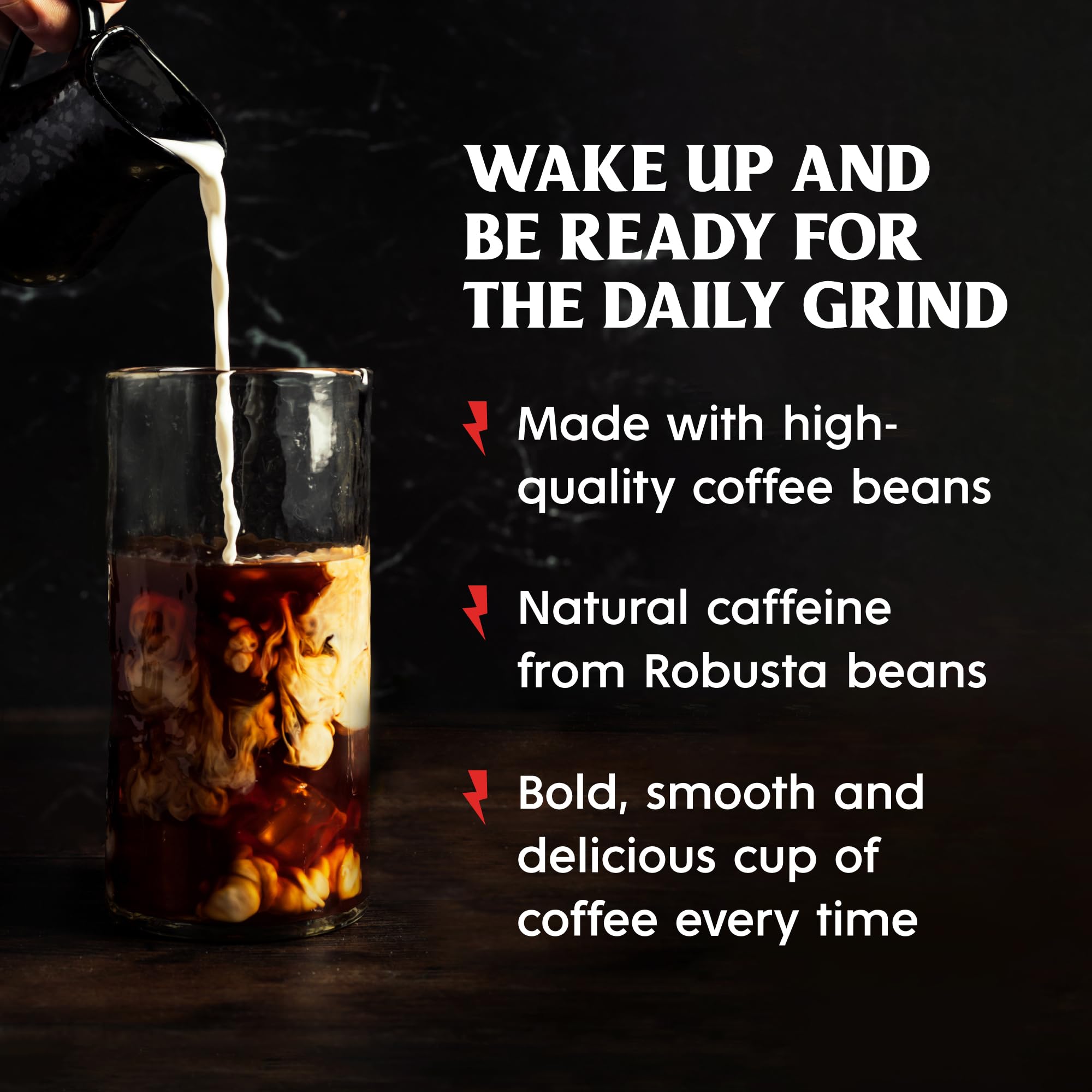 Death Wish Coffee dark roast pods pack open shows convenient, strong brews.