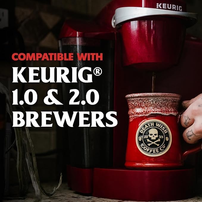 death wish coffee office-morning routine image suggests shared bold energy