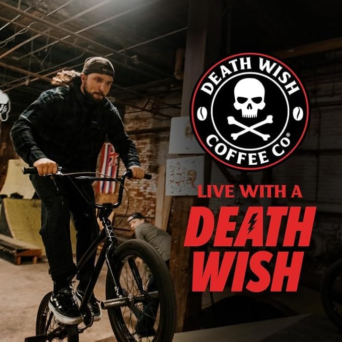 Pour-over setup using Death Wish Cinnamon Sugar for rich taste