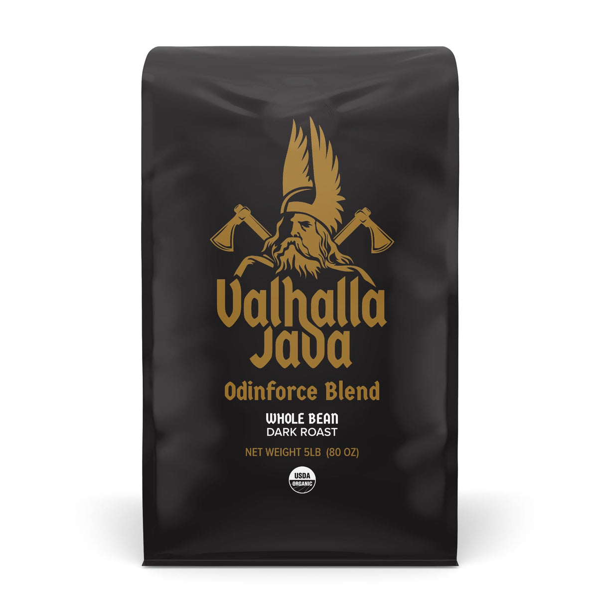 Death Wish Coffee Valhalla Java bag ready for bold morning brewing.