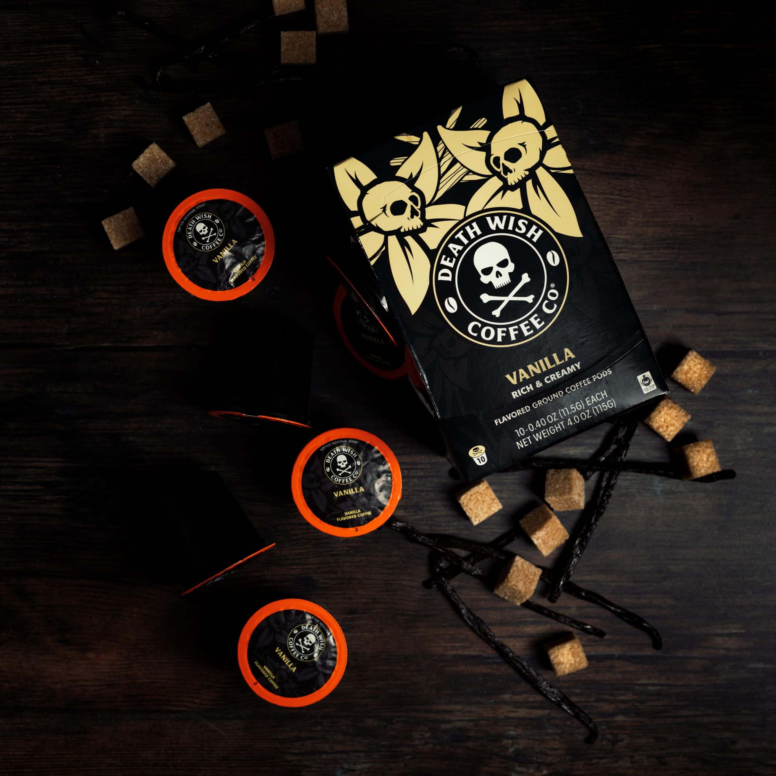 Death Wish Coffee Vanilla aroma profile suggesting warmth