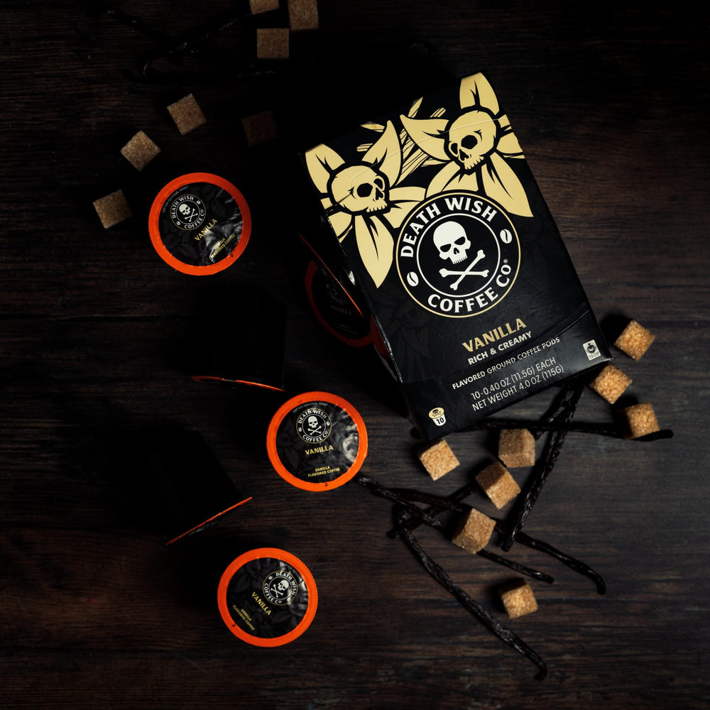 Death Wish Coffee Vanilla aroma profile suggesting warmth