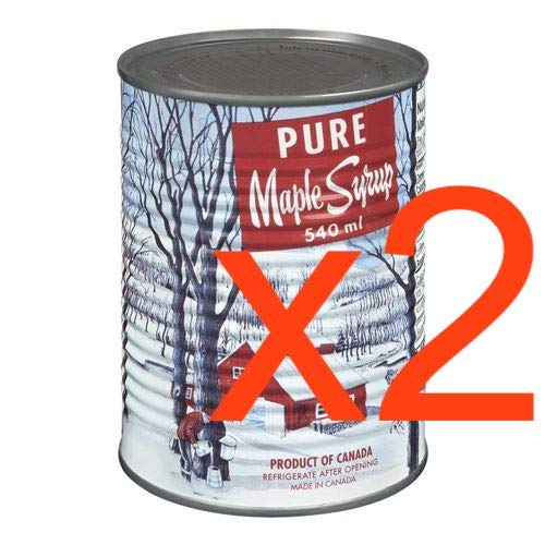 Decacer Pure Maple Syrup bottle pour, showcasing versatile use on breakfast and desserts.