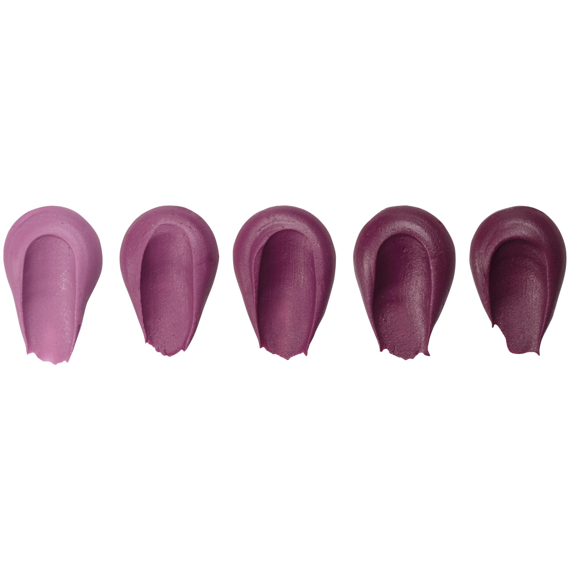 DecoPac Burgundy gel color with easy pour tip in action.