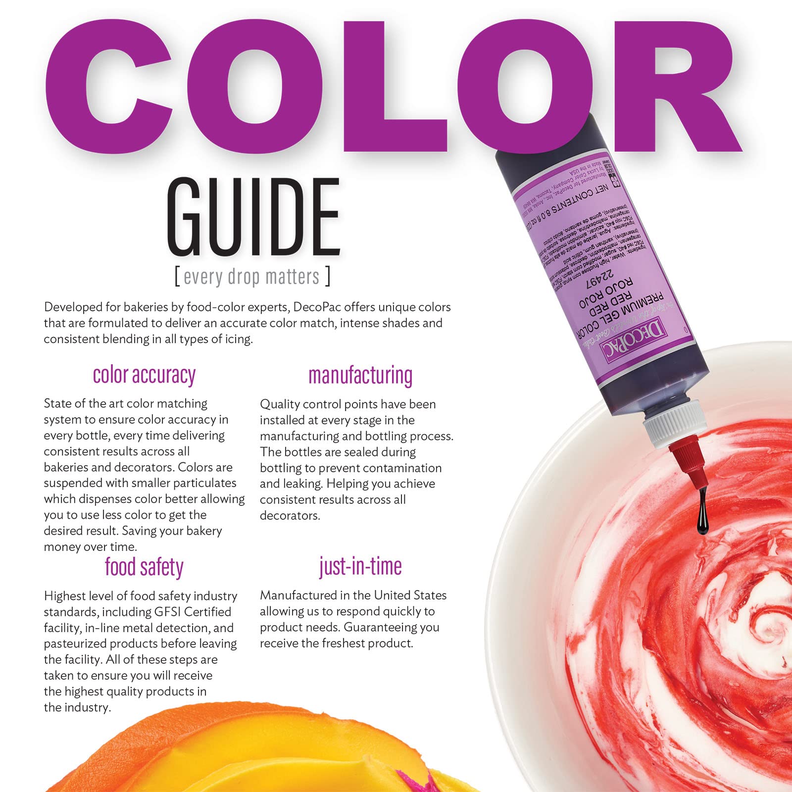 DecoPac Neon Bright Pink 8oz tube provides long-lasting color with minimal waste.