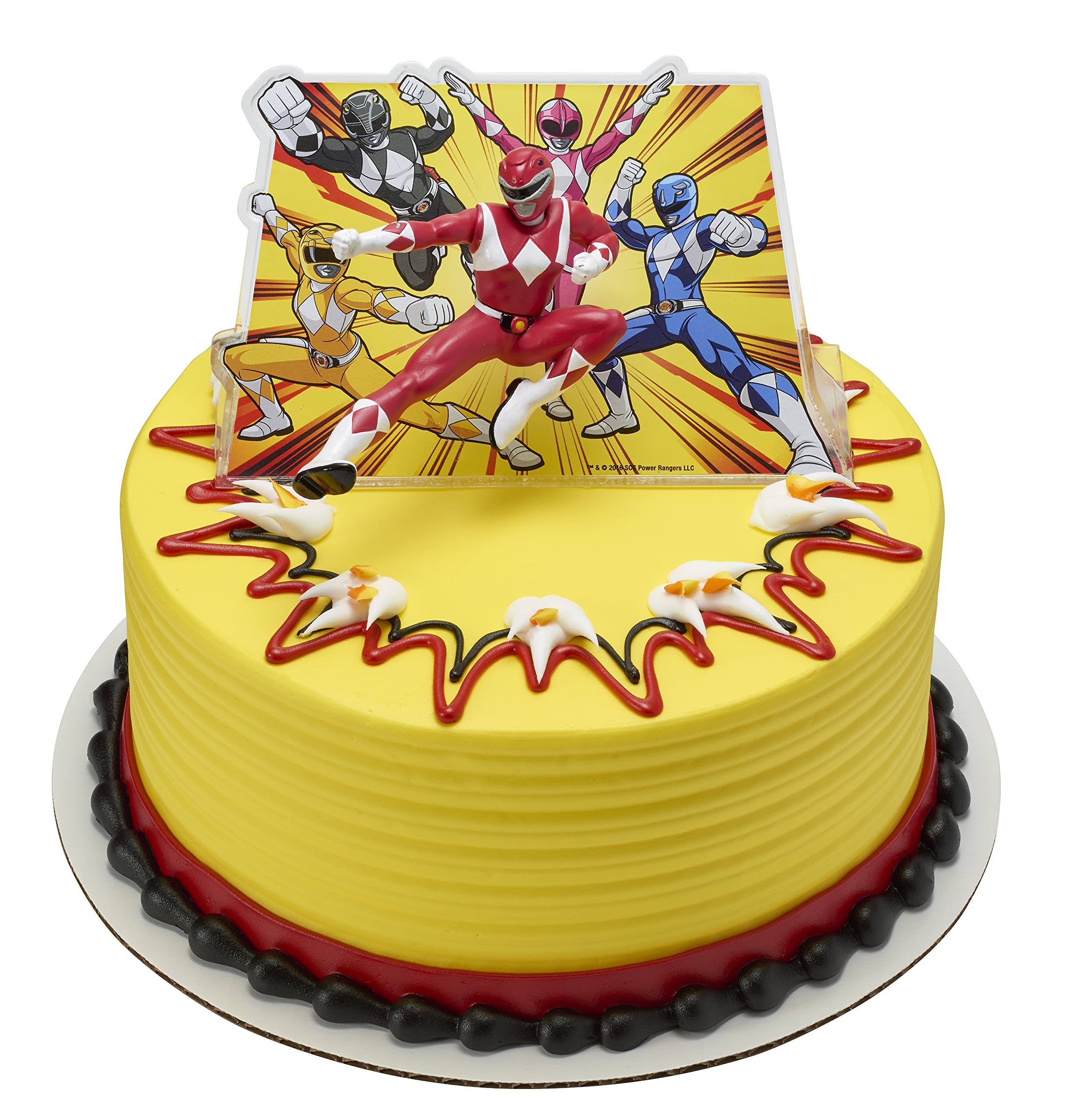 DecoPac DecoSet frame supports a dynamic cake scene without overpowering.