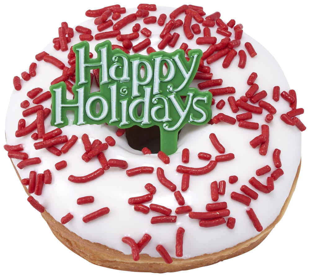 Cookies decorated with DecoPac Red Sprinkles for a professional look.