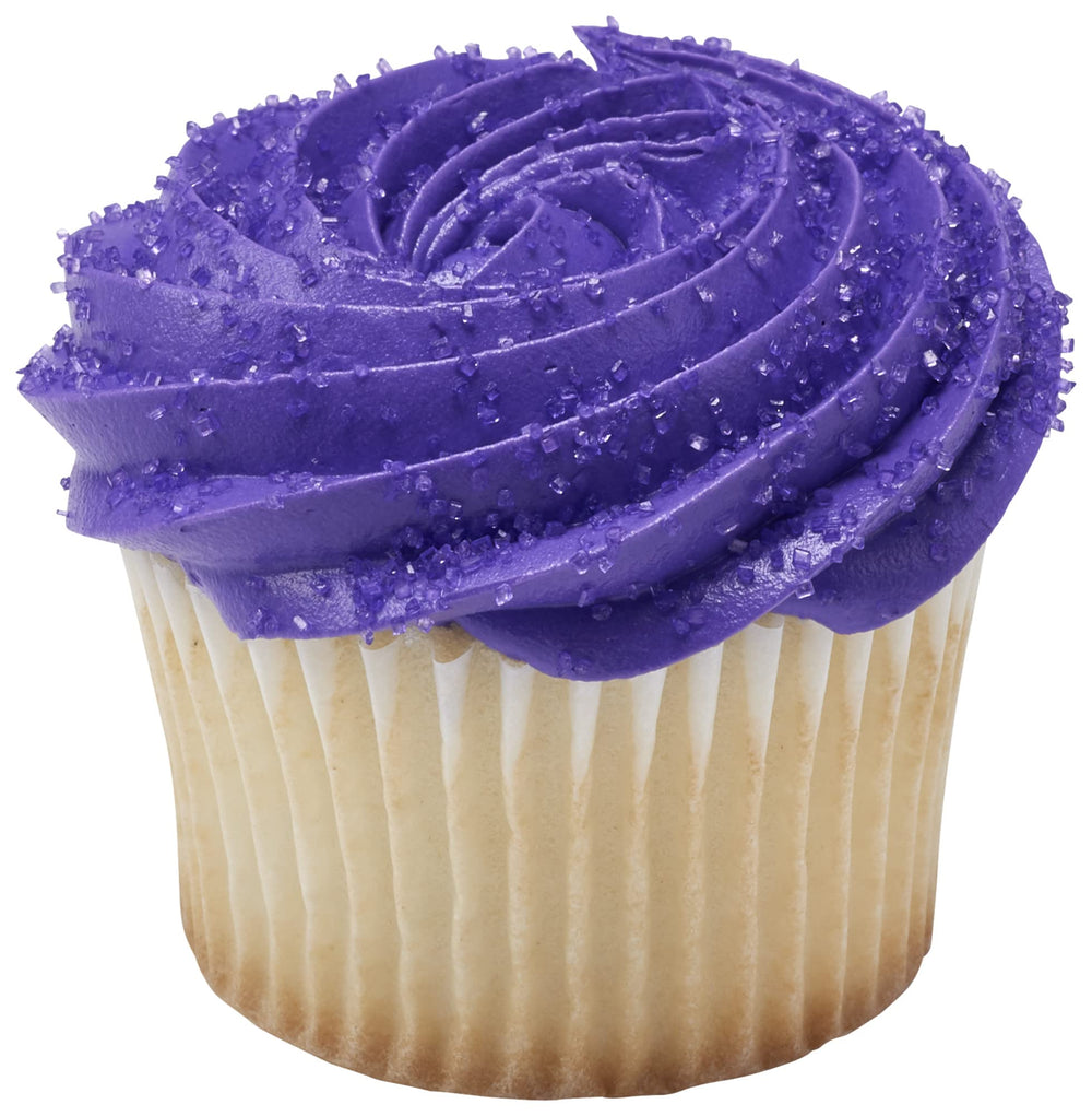 DecoPac Lavender Purple sanding sugar decorates cakes and cupcakes beautifully