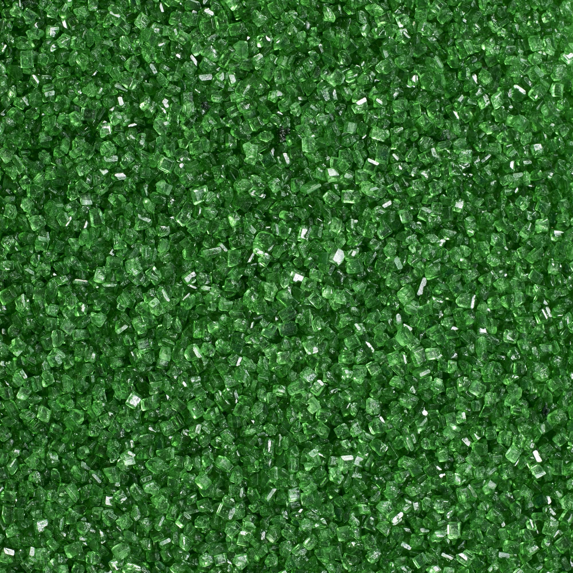 DecoPac green sanding sugar in 33oz container adds festive sparkle to desserts