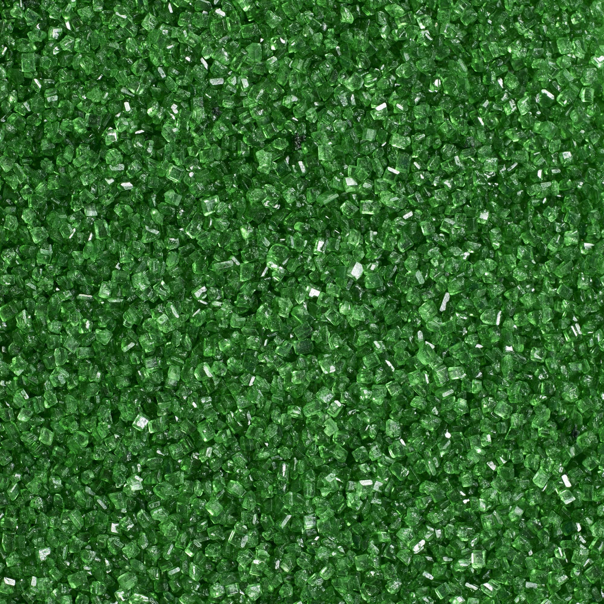 DecoPac green sanding sugar in 33oz container adds festive sparkle to desserts