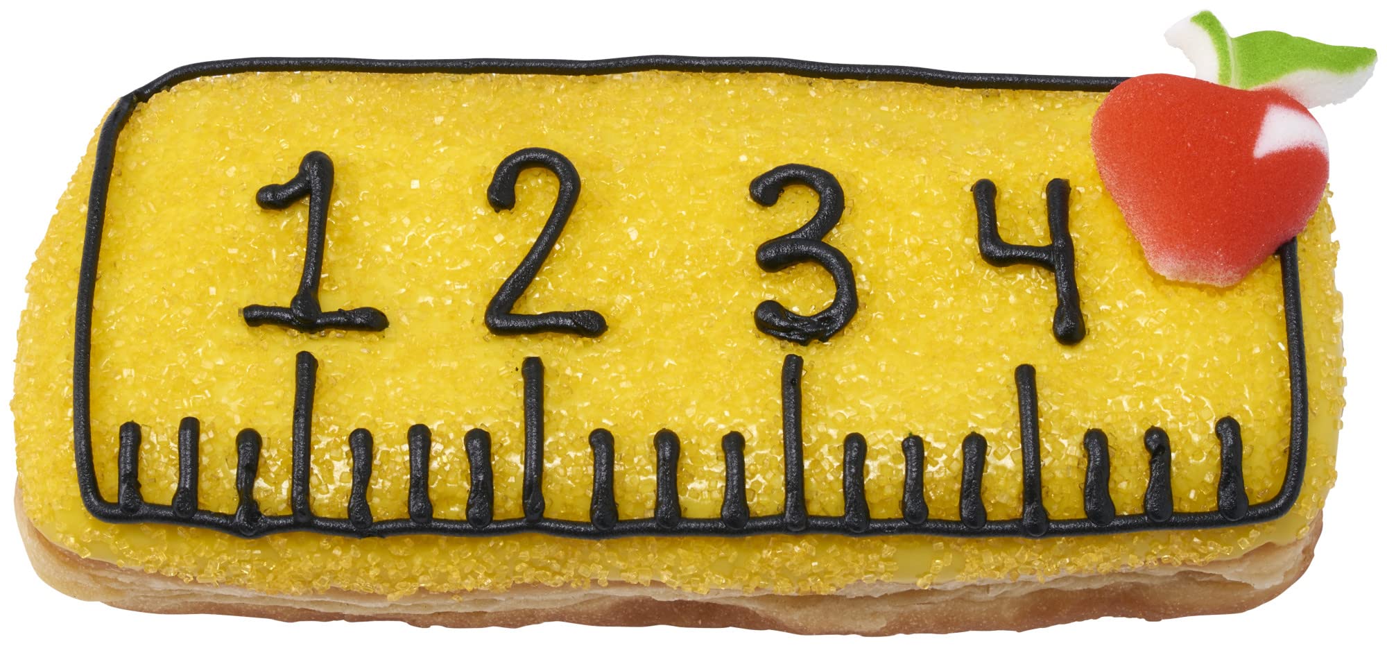 Scoop of ice cream topped with DecoPac yellow sugar sparkle.