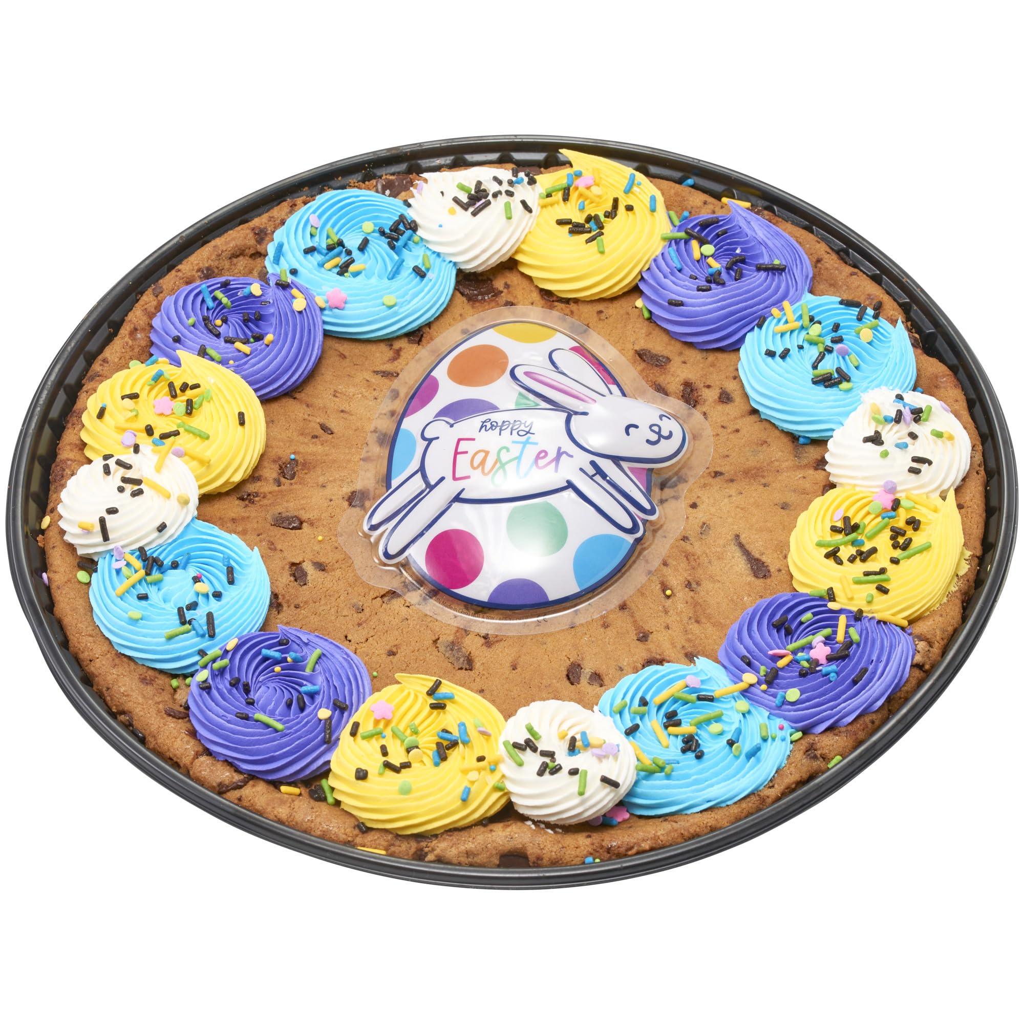 Assorted sprinkles decorate cupcakes for a cheerful look.