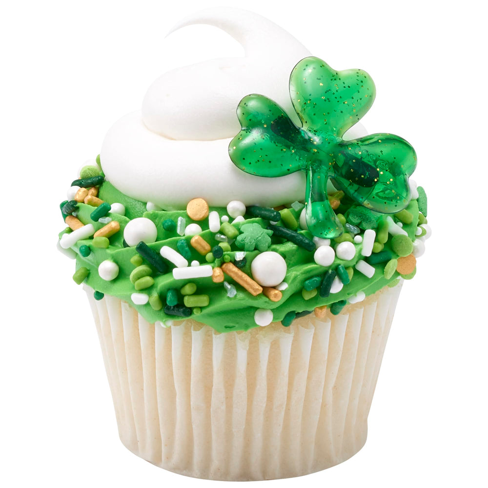 Pearls, quins, and sanding sugars add texture with DecoPac fusion mix.