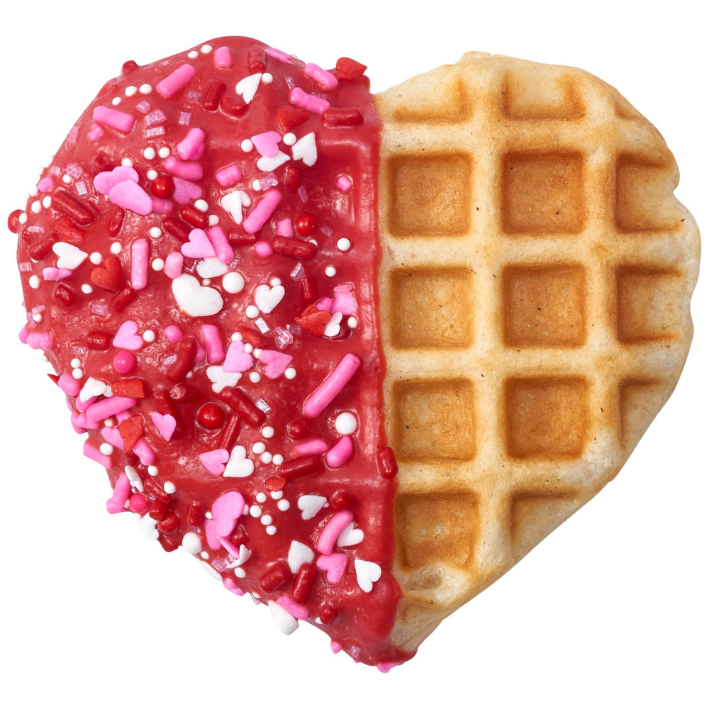 Opened DecoPac Valentine Fusion Sprinkles bottle ready to pour