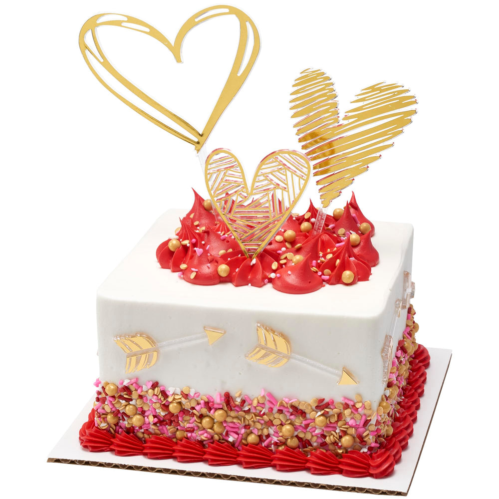 DecoPac Valentine Fusion Sprinkles on cookies for bright accents