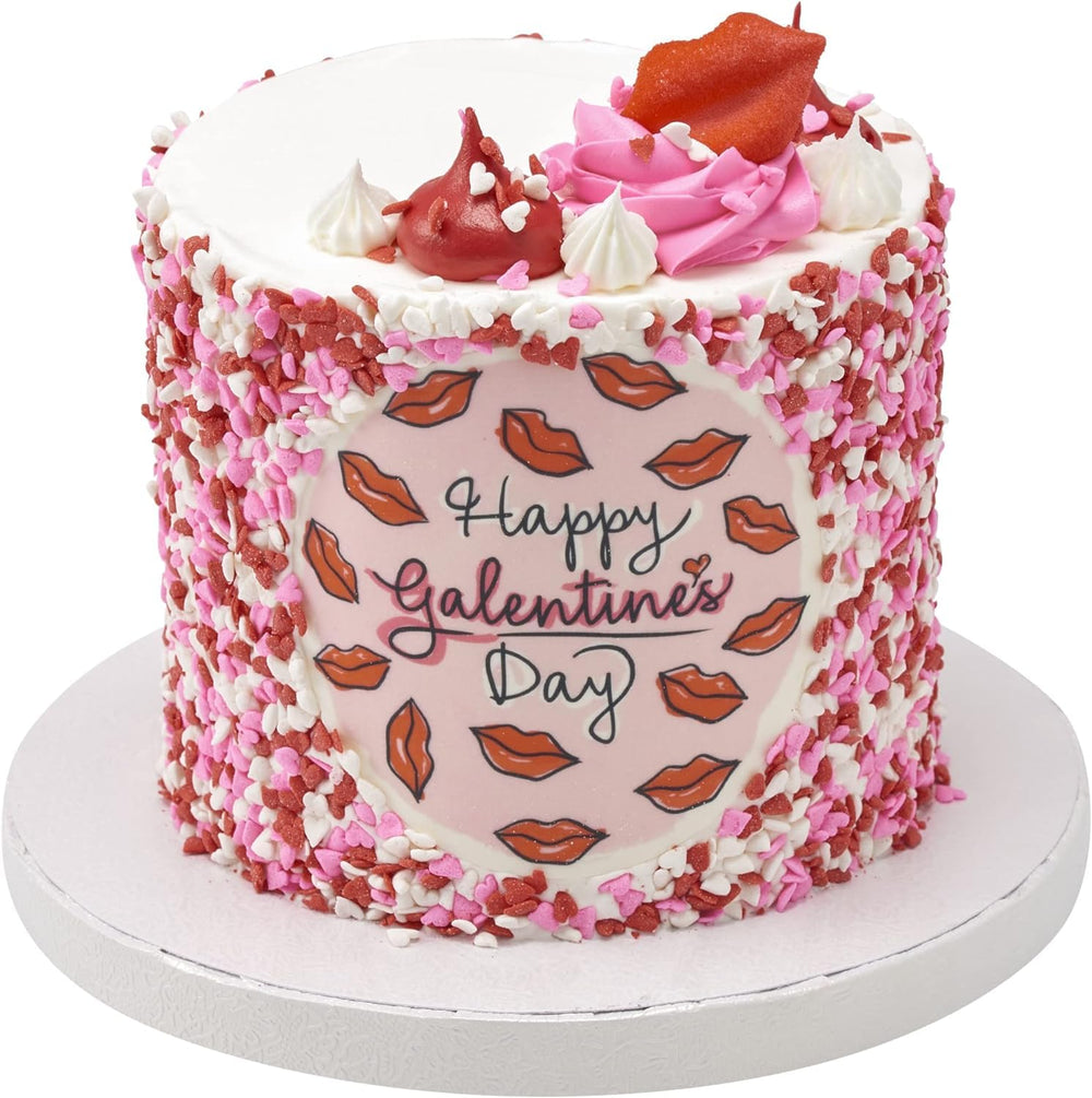 DecoPac Valentines Quins mix into batter for colorful results.