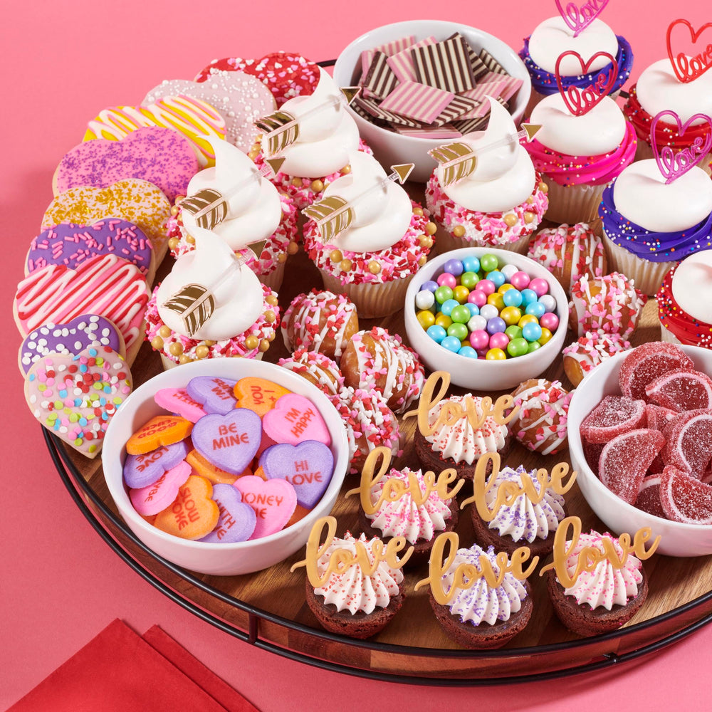 DecoPac Valentines Quins serve as ice cream toppings and decorations.