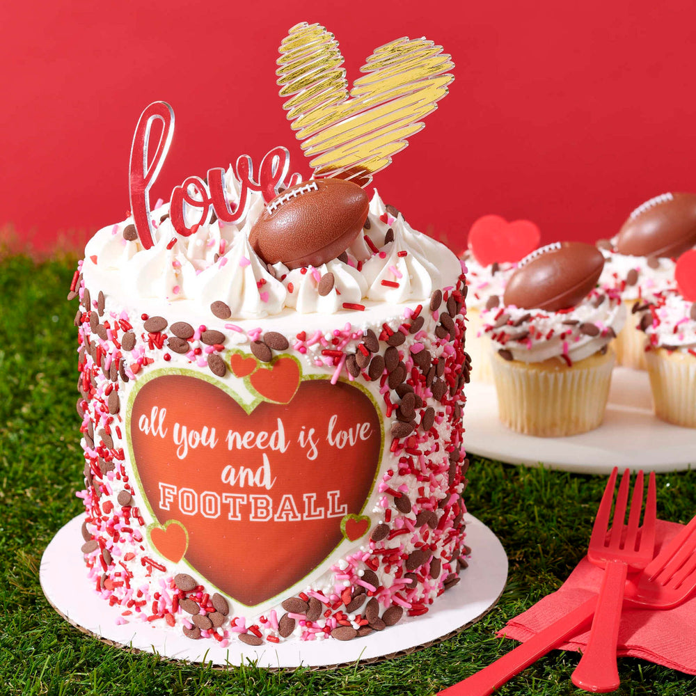 DecoPac Valentines Quins edible, kosher sprinkles for celebration treats.
