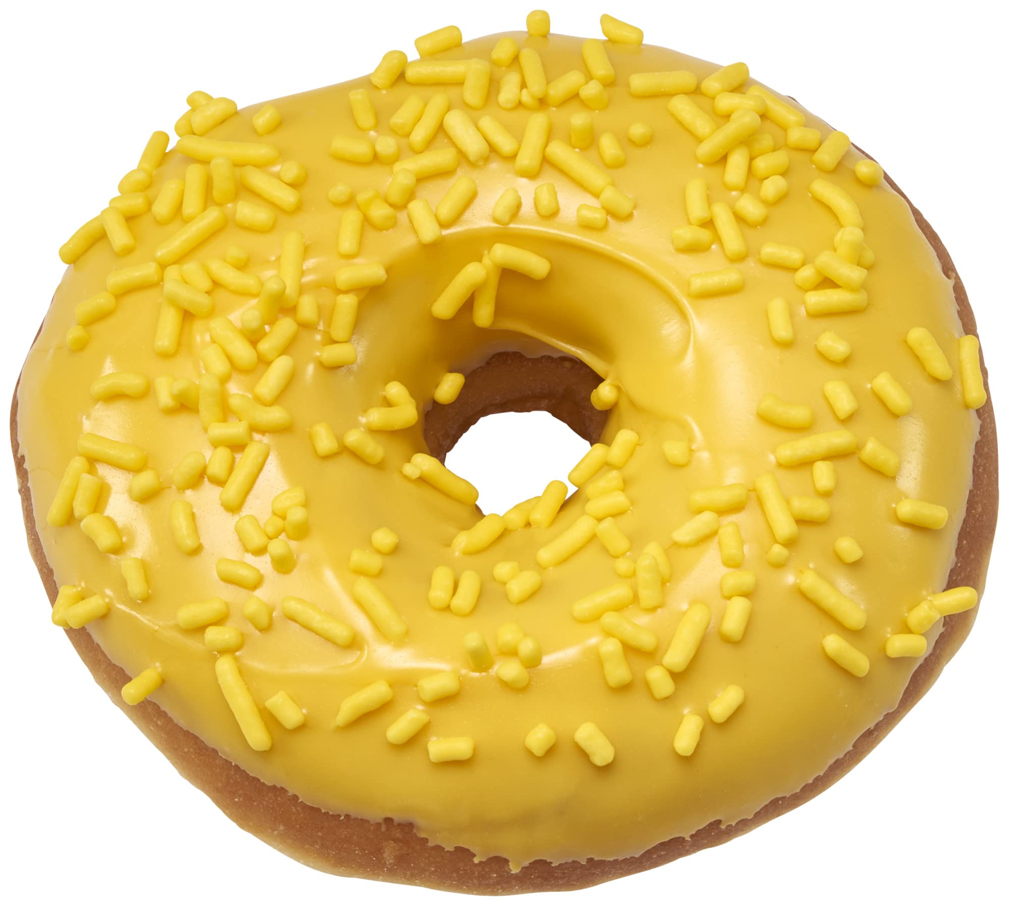 DecoPac Yellow Sprinkles pack open for convenient bulk decorating