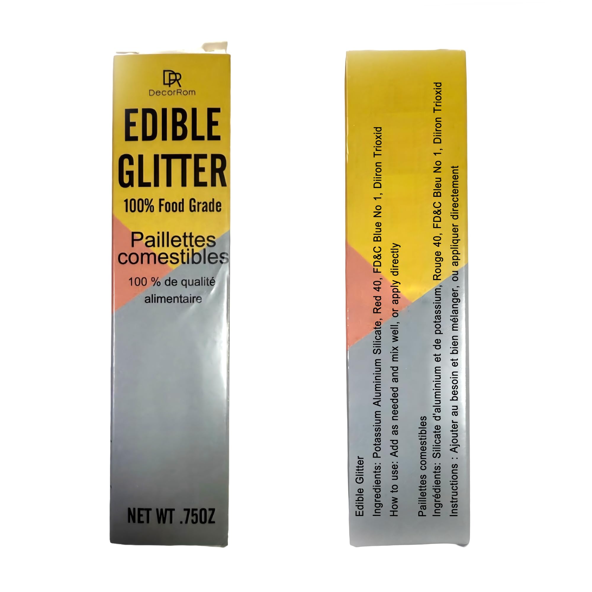 DecorRom Gold Glitter Dust on candies for festive sparkle.