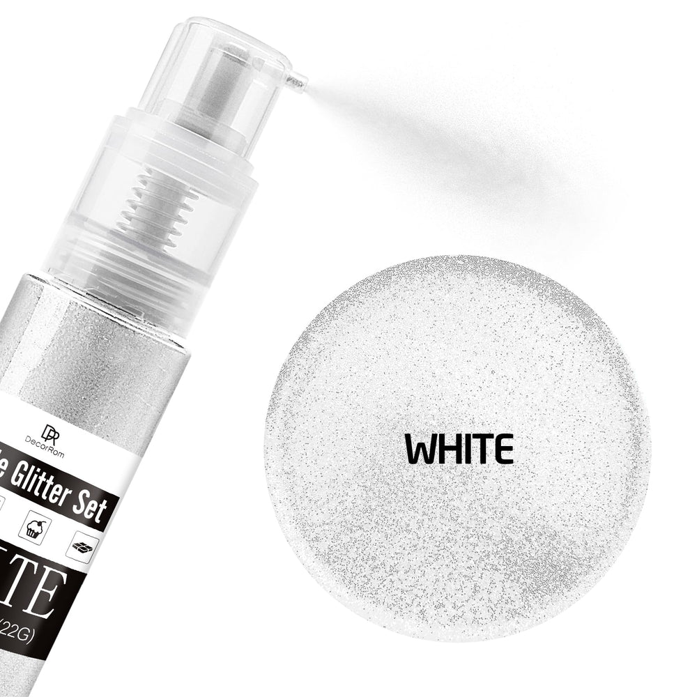 DecorRom luster dust metallic finish powder delivers pearlized shine for cakes.