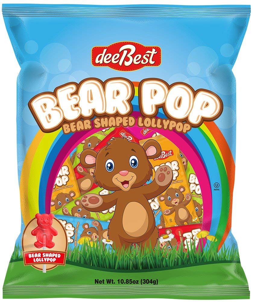 Dee Best Bear Pop assorted flavors display kid-friendly fun
