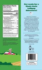 Dee Best Chickie Pops packaging with farm theme artwork, ideal for party favors.