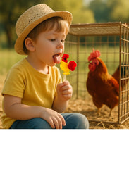 Individually wrapped Chickie Pops for freshness and easy sharing on the go.