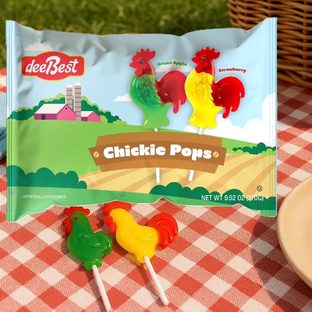 Dee Best Chickie Pops ready for trick-or-treat bags and piñatas.
