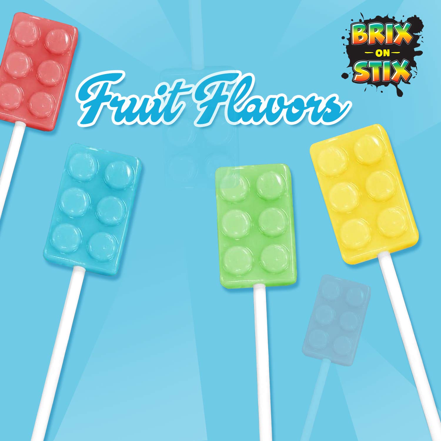 Dee Best Bricks On Stix wrapped lollipops ready for gifting