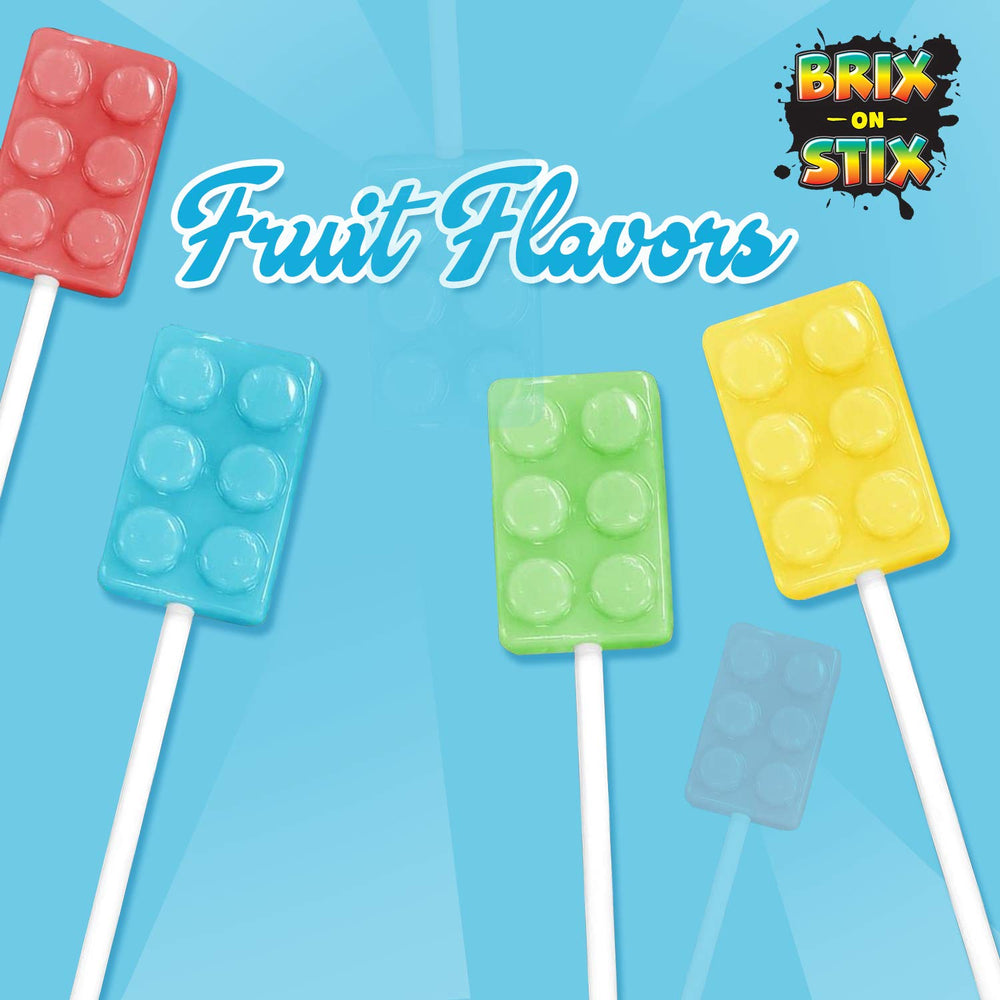 Dee Best Bricks On Stix wrapped lollipops ready for gifting