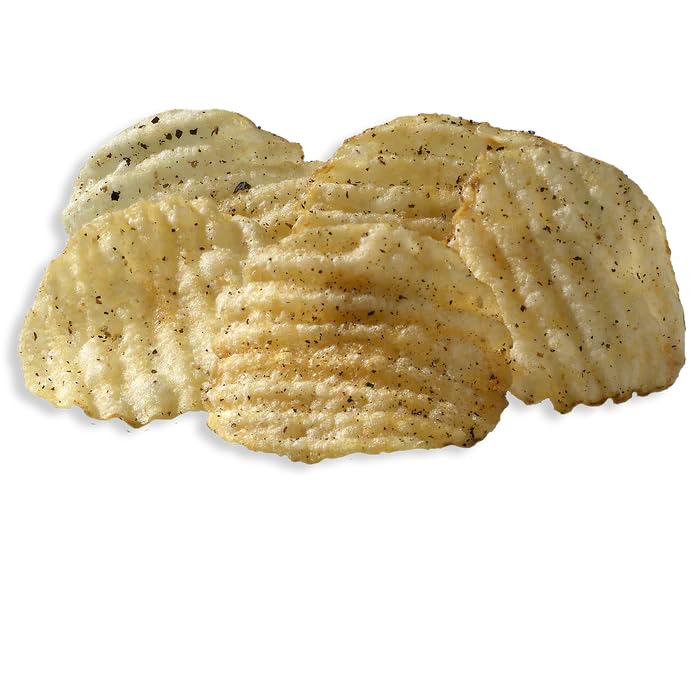 Deep River Snacks Salt & Cracked Pepper kettle chips in a 24-pack, convenient pantry staple.