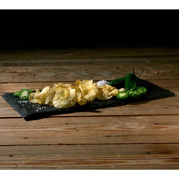 Deep River Snacks Zesty Jalapeño kettle chips ready for dipping at a party with friends